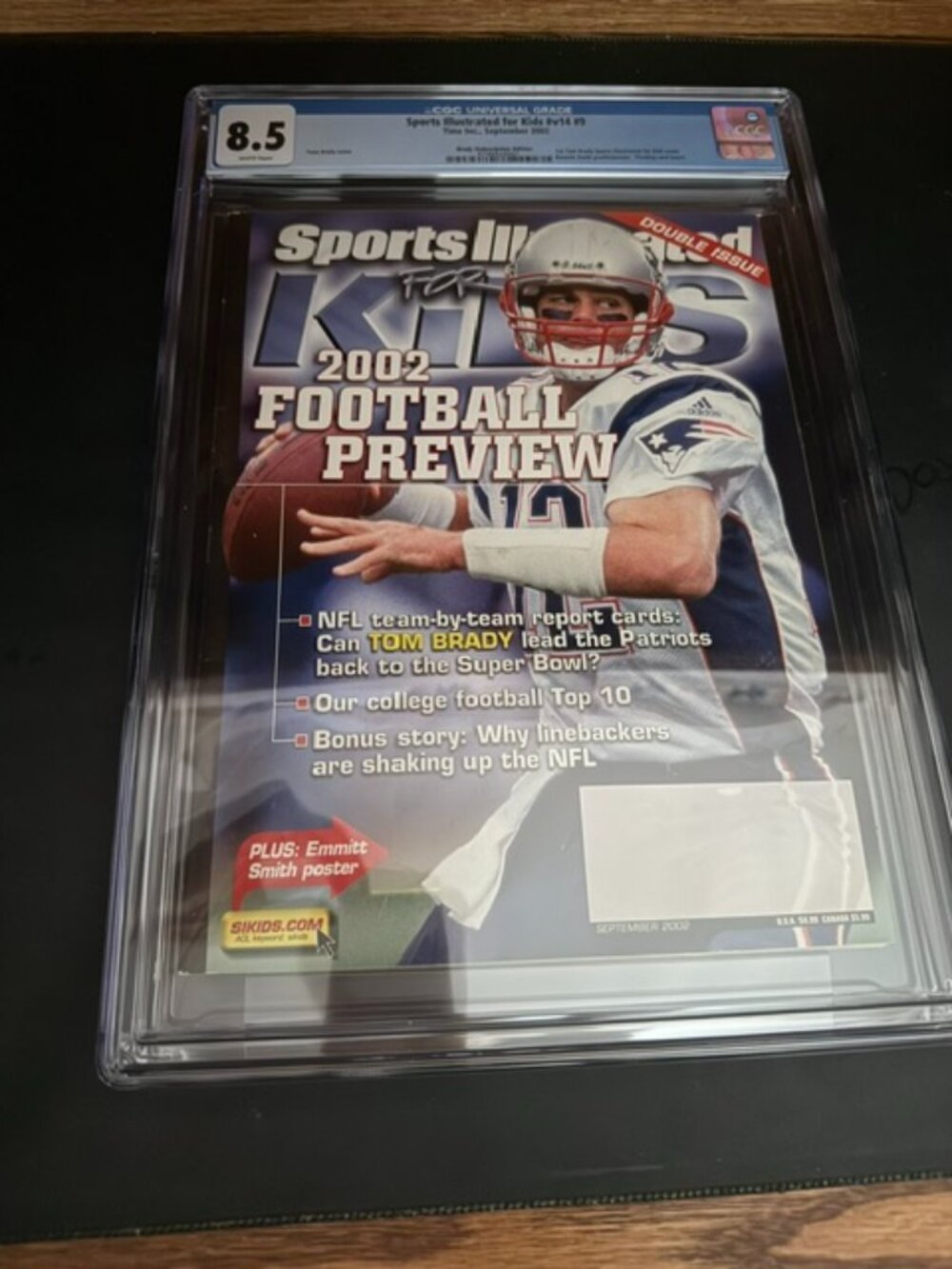 1st TOM BRADY ROOKIE COVER 2002 SI FOR KIDS SPORTS ILLUSTRATED CGC 8.5